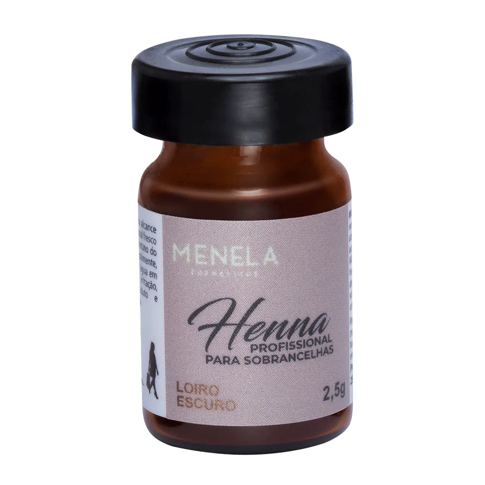Kit Henna Loiro Escuro Menela