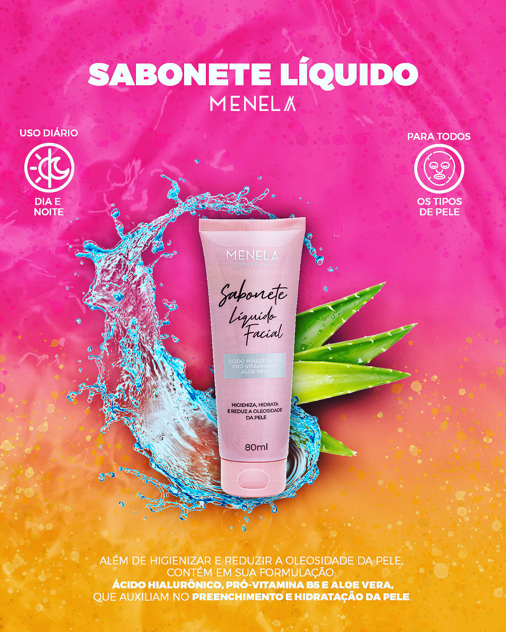 Sabonete Líquido Facial Menela
